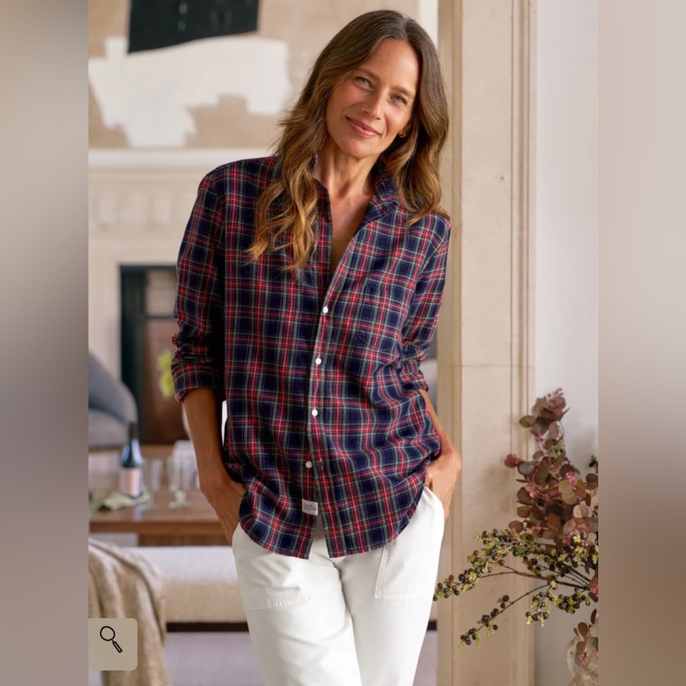 Frank & Eileen Eileen Lightweight Flannel Plaid Shirt XS